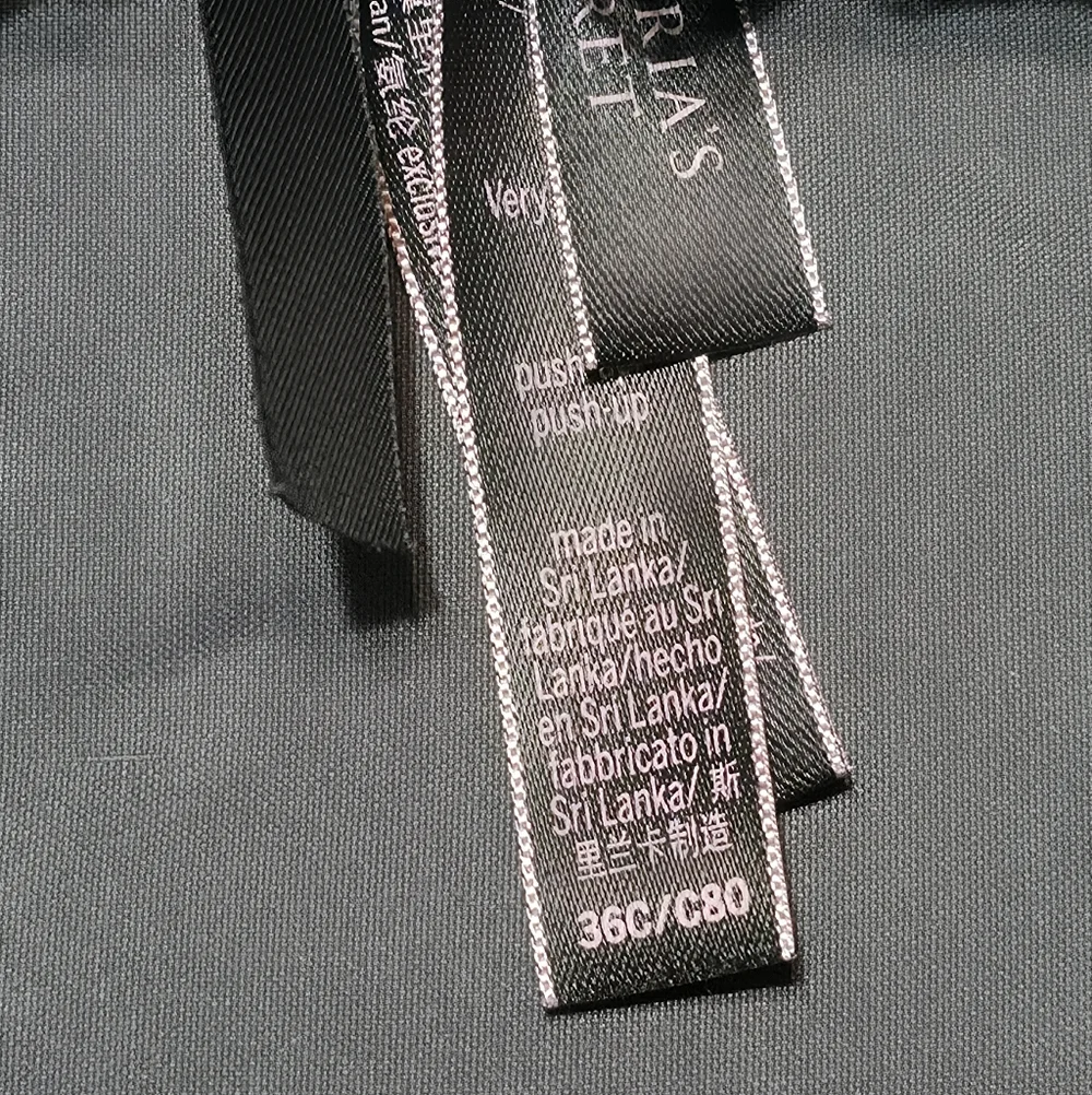 Victoria Secrets Plaid Pink and Black Women's Push Up - Picture 3 of 3